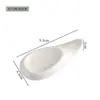 Suporte de Hashi de Cerâmica Branco Puro Suporte de Hashi de Duplo Propósito Almofada de Hashi Multiuso Suporte de Colher Suporte de Colher e Hashi Talheres de Hotel Restaurante