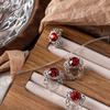 Joyas para uñas anillo en la punta del dedo anillo de diamante cadena aleación incrustado strass Súper hada Red social lujo joya de diamante explosiones