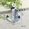Adesivo de Âncora de Navio Criativo Transfronteiriço Mediterrâneo Termômetro Âncora de Ferro Decorativa Artesanato em Madeira Atacado