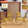 Venta al por mayor de fábrica Latón Diamante Qilin Calabaza Exquisito Fuego Qilin Hogar Empresa Artesanías Adornos Adornos