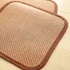 Alfombrilla Refrigerante Transpirable para Mascotas, Esterilla Tejida de Ratán de Verano para Perros y Gatos, Almohadilla Antideslizante Lavable para Disipación del Calor