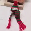 Mini Gorro de Navidad Bufanda Pequeña Decoración para Muñeca Decoración Navideña Paleta Pequeño Gorro Gorro para Dedo Bufanda Pequeña
