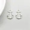 Venda direta transfronteiriça nova liga de prata antiga simulação navio à vela marinho âncora pingente pingente acessórios de joias diy