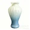 Jarrón de cristal vertical a rayas degradadas al por mayor personalizado, recipiente decorativo floral hidropónico para decoración de sala de estar y dormitorio, almacenamiento de escritorio
