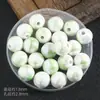 Acessórios para Joias 12/14mm Contas Cerâmicas Galvanizadas Turismo em Templos Pulseira DIY Miçangas Furo Reto Contas Soltas Esmaltadas Acessórios