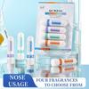 Produto Quente para Creche Inalador Nasal Transfronteiriço para Refrescar e Revigorar a Mente, Bastão para Ficar Acordado até Tarde, Óleo Refrescante de Inalação Nasal para Prevenir Sonolência e Congestão Nasal ao Dirigir