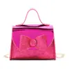 Bolso de Mano para Niña con Lazo de Lentejuelas Dulce Bolso Cruzado Informal de Color Sólido para Niños Bolso de Accesorios Mini de Moda para Niños
