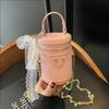 Bolso de Cubo Mini Portátil de Moda de Alta Gama Transfronterizo para Mujer 2025 Nuevo Diseño Nicho Versátil Bolso Bandolera de Hombro