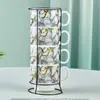 Juego de Tazas de Cerámica Apilables Creativas Transfronterizas Taza de Café Navideña con Logo Impreso Regalo para Eventos y Festivales Venta al por Mayor en Stock