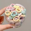 Elásticos de Cabelo Amigáveis para Cabelos Infantis, Borrachinhas do Tamanho do Polegar para Meninas, Cordões de Cabelo de Alta Elasticidade para Bebês, Acessórios de Cabelo