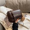 Bolso cuadrado pequeño de moda de celebridades de Internet, bolso cruzado combinable, nuevo bolso de hombro sencillo de estilo occidental para mujer de otoño 2022