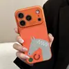 Funda para Teléfono Móvil Ins Naranja Creativa Cumbre de Montaña Manzana 17Pro 14 Adecuada para Iphone16 Succión Magnética 15Ma 18Promax