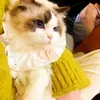 Colar de renda para animais de estimação, colar de renda fofo para gatos, cachorros pequenos, Teddy, Bichon, decoração para fotos, babador com gravata borboleta
