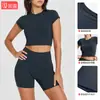 Tops Deportivos Delgados Transfronterizos para Yoga y Deportes al Aire Libre para Mujer, Camisetas de Manga Larga de Secado Rápido, Ropa de Yoga Ajustada para Fitness, Running y Entrenamiento