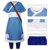 O avatar cos traje halloween último gás katara bumi anon cosplay traje cosplay