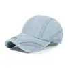 Boné Trucker Vintage Lavado Transfronteiriço, Proteção Solar, Boné de Baseball Respirável para Homens e Mulheres, Boné de Baseball Liso para Uso Externo