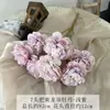 Cachos transfronteiriços de 7 cabeças de peônia guia de estrada de casamento bola de flores de simulação arranjo de flores decoração parede de fundo de casamento flor artificial peônia