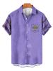 Camisa de Elementos Creativos Transfronterizos de Comercio Exterior 2023 Nueva Impresión Digital 3D Camisa Holgada de Manga Corta Moderna Top para Hombre