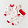 Nuevo Traje de Dos Piezas con Cremallera y Puertas Divididas de Dibujos Animados sin Huesos para Bebés de Otoño e Invierno para Salir, Traje Cálido