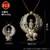 Aldea de Xizang Pampa Vajra Flor de Loto Águila Dorada Zaki Lhamo Colgante de Collar Estilo Étnico