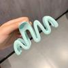 Pinza para el pelo con ondas de color caramelo para mujer, pinza para el pelo con forma de tiburón, horquilla grande, horquilla de color gelatina, accesorios para el pelo de celebridades de Internet