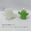 Molde de Silicone de Cacto Molde para Vela Aromática de Cacto DIY Molde para Ornamento de Gesso Cola Decoração de Bolo Fondant
