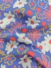 Tela de Camisa de Vestir Estampada para Mujer Tendencia Primavera y Verano Estilo Europeo y Americano Flor Grande Poliéster Tejido Plano Mate 80D Directo de Fábrica
