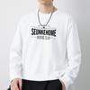 Camiseta de Manga Larga Pesada 100% Algodón para Hombre 2026 Nuevo Estilo Americano Camiseta de Algodón Oversize Camiseta para Capas Interiores
