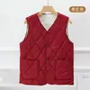 Chaleco Caliente de Terciopelo de Cordero para Mujer en Otoño e Invierno Estilo Nuevo Chaleco Exterior Forrado de Polar y Engrosado Lana de Invierno Chaleco Interior Ligero para Mujer
