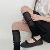 Calcetines de Manga con Rayas Verticales y Calcetines para Piernas de Estilo Coreano Bubble Rouge de Doble Uso como Protector Solar Calientes para Aire Acondicionado Calcetines de Moda Color Sólido de Tubo Medio