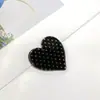 Acrílico onda punto Cuadros leopardo accesorios diy Diamante Amor mano aretes material de joyería al por mayor