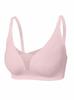 Venda Direta da Fábrica Estilo Popular Transfronteiriço Sutiã Sem Fio Seamless Liso de Cor Sólida com Alças Push-Up Anti-Queda
