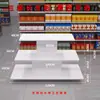 Estante de Exhibición de Isla de Leche de Supermercado Estante de Zapatero con Forma de Arco Mesa de Exhibición Redonda de Isla