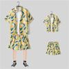 Sanya Ilha Hainan roupa camisa de praia terno masculino Havaí camisa de flor manga curta roupa folgada de secagem rápida entrega de peça única