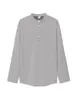 Sitio Independiente Tk Transfronterizo Europeo y Americano Camisa Polo de Manga Larga para Hombre Verano Casual Transpirable Botones Cuadros Camisa Polo