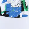 Ropa Europea y Americana Transfronteriza para Mujer Aliexpress Ins Popular Moda Estampada Plisada Falda Midi
