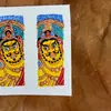 Tíbet Thangka Nepal Pintado a Mano Puro Dios Amarillo de la Riqueza Núcleo de Tarjeta 1*3