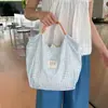 Bolsa xadrez moderna e versátil, bolsa de corda leve e de grande capacidade, bolsa tote versátil para o dia a dia e para o trabalho, bolsa de mão