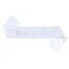Cinto de Renda Europeu e Americano para Noiva Alça de Ombro Bride to Be Fita Casamento Festa de Despedida de Solteira Floco de Neve Laser Cinto Cerimonial