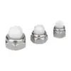 Tuerca Antiaflojamiento Tipo Tapa de Bloqueo Automático de Acero Inoxidable 304 Din986 Tuerca Decorativa Tipo Tapa de Nylon Negra y Blanca M4M6M8M10