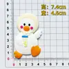 Parche de Pato Animado Lindo de Goma Suave de PVC Accesorios DIY Funda de Teléfono Imán para Refrigerador Accesorios de Decoración para el Hogar
