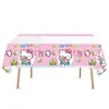 Cien colección de manteles de fiesta mantel de plástico rectangular picnic cumpleaños fiesta de cumpleaños desechable decoración