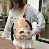 Nova Mochila de Cachorro com Orelhas Grandes Criativa Fofa de Desenho Animado Estilo Coreano Personalidade de Menina Estudante Super Fofa Mochila de Lazer Tendência