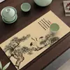 Porta-copos Estilo Chinês Absorvente Lama de Diatomáceas Tapete de Mesa Tapete de Chá Absorção de Água Secagem Rápida Dedicado para Copo Bule Bancada de Cozinha Tapete de Drenagem