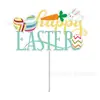 Bandera de Pascua de Nuevo Producto Transfronterizo del Fabricante Guirnalda de Letras Feliz Pascua Pancarta Decoración Conejo Carnaval