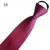 Venta al por mayor del fabricante Corbatas Rojas con Cremallera para Hombres y Mujeres, Vestimenta Formal de Negocios para Novio, Boda Estilo Coreano Corbata Rayada Perezosa Sin Corbata