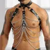 Cinto de Bondage Masculino YSF Acessório de Corrente SM Masculina para Performances em Bares, Modelo Novo, Tendência
