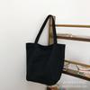 Bolsa Grande de Lona Lavada Popular de Grande Capacidade para Mulheres 2026 Nova Tendência Simples Bolsa de Ombro Elegante Bolsa Tote para o Dia a Dia