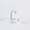 Anillo de Labio de Aleación de Titanio F136 Barra D Perla Uña de Labio Bola de Arcilla Blanda Perforación Corporal Hebilla de Oreja Aretes Joyería de Titanio Astm