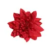 Cabeza de Flor de Dalia Tela de Piel Artificial Dalia al por Mayor Decoración de Boda Guirnalda de Flores Diadema con Guirnalda de Bosque de Flores